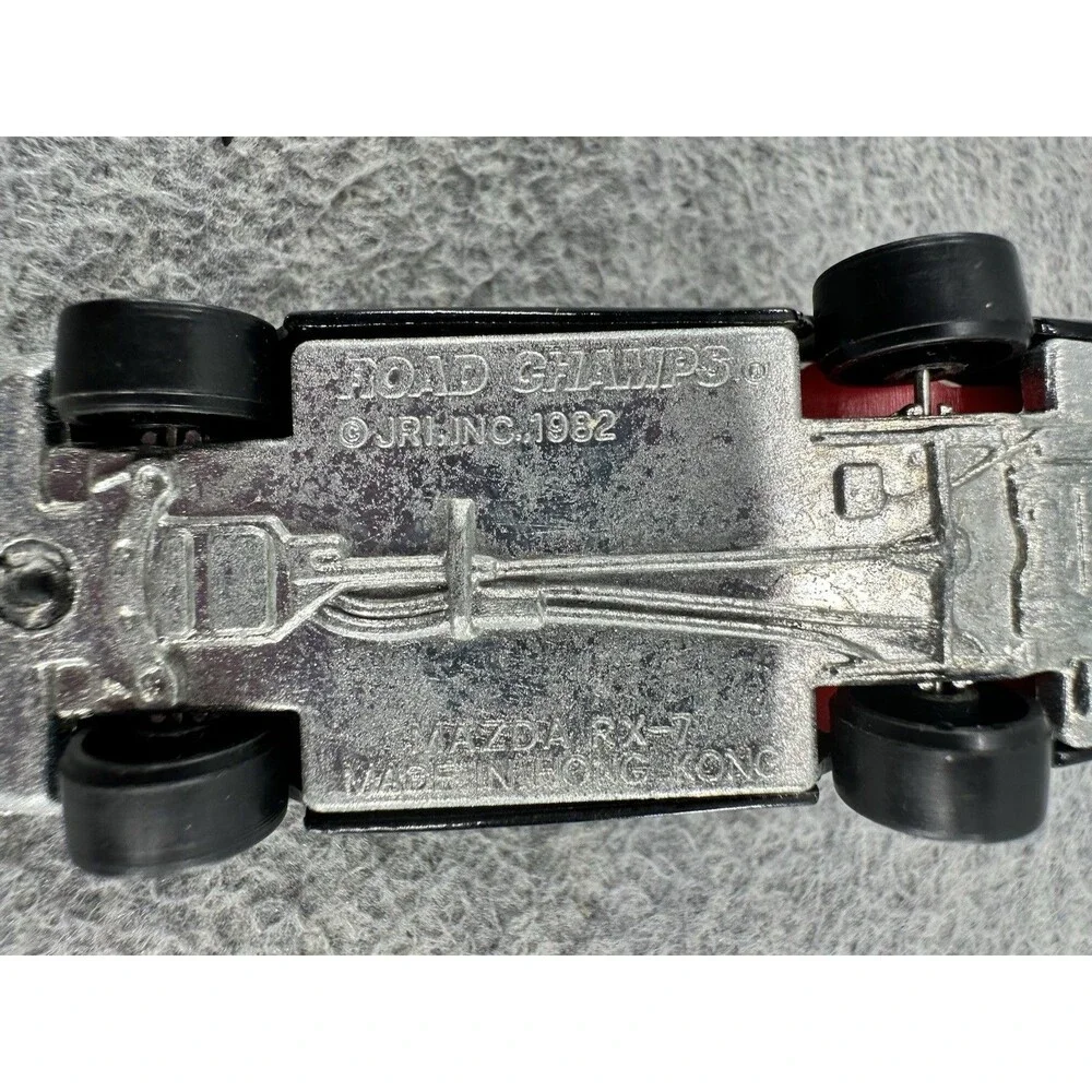 ROAD CHAMPS Die Cast #41 Mazda RX7 Black Car T5